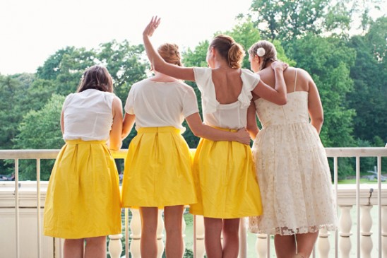 Yellow Bridesmaid Skirts